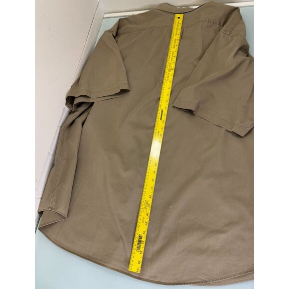 Polo Ralph Lauren Shirt Mens 4XLT Big & Tall Khaki Tan Short Sleeve Button Down - Picture 6 of 8